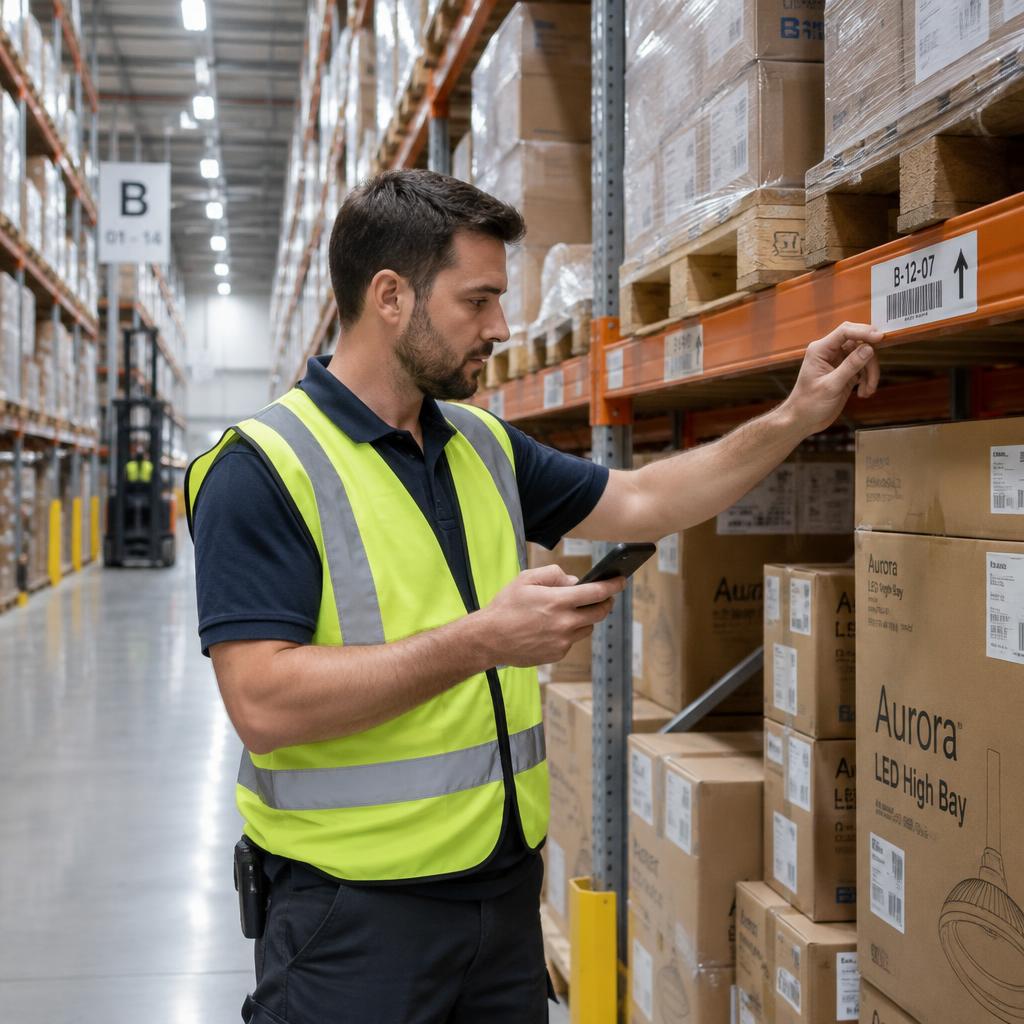Picking floor · Site 214 warehouse walk